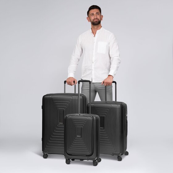 Redolz Essentials 14 4 ruote Set di valigie 3 pezzi con piega di espansione