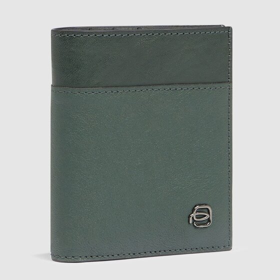 Piquadro Black Square Custodia per carta di credito Protezione RFID Pelle 9 cm