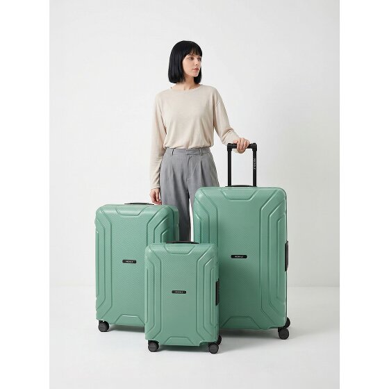 Redolz Set di valigie Essentials 15 a 4 ruote 3 pezzi con chiusura a tre punti