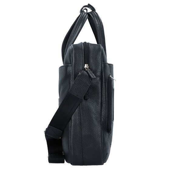 Piquadro Cartella in pelle con scomparto per laptop da 44 cm