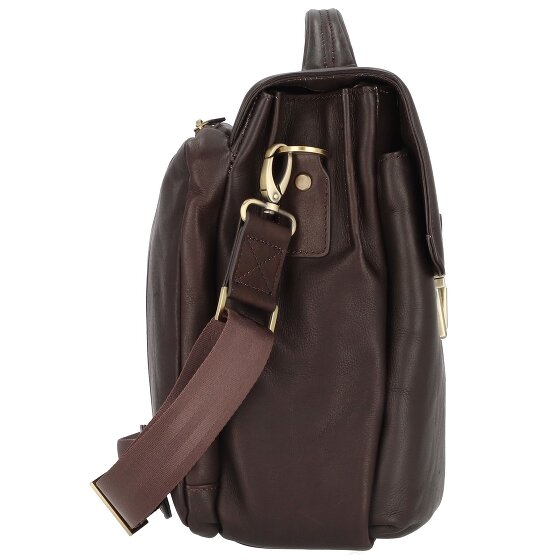 Dermata Cartella in pelle con scomparto per laptop da 43 cm