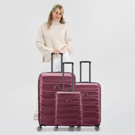Delsey Paris Meteor 4 ruote Set di valigie 3 pezzi con piega di espansione