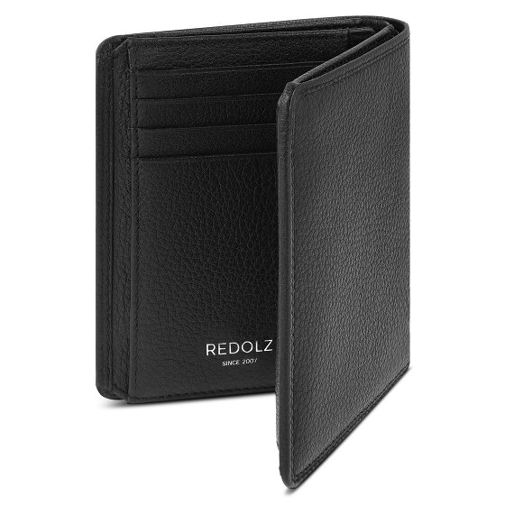 Redolz Portafoglio Leather Essentials HF in pelle RFID, 9,5 cm, apribile