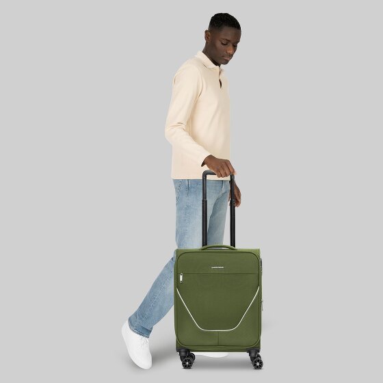 Stratic taska Trolley cabina a 4 ruote S 55 cm con piega a espansione