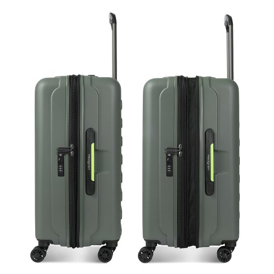 Hedgren Comby Grip M Exp 4 ruote Carrello 65 cm con piega di espansione