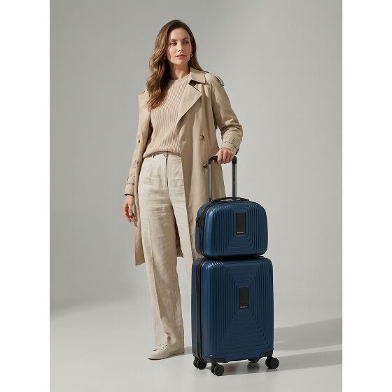 Redolz Set di valigie Essentials 14 2 pezzi trolley da cabina con piega elastica e beauty case