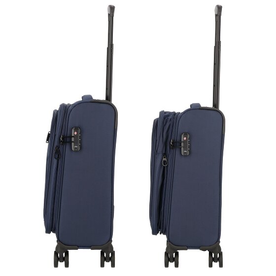 d&n Travel Line 9704 4 ruote Carrello della cabina S 55 cm con piega di espansione