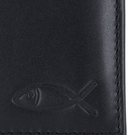 oxmox Leather Portafoglio Protezione RFID Vera Pelle 11 cm