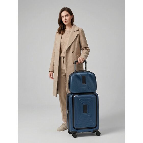 Redolz Set di valigie Essentials 14 2 pezzi trolley da cabina con piega elastica + beauty case