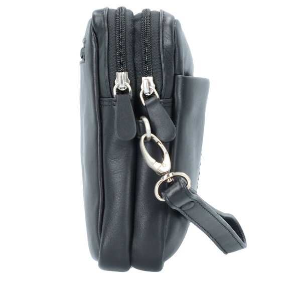 Esquire Borsa da polso in pelle Oxford da 25 cm