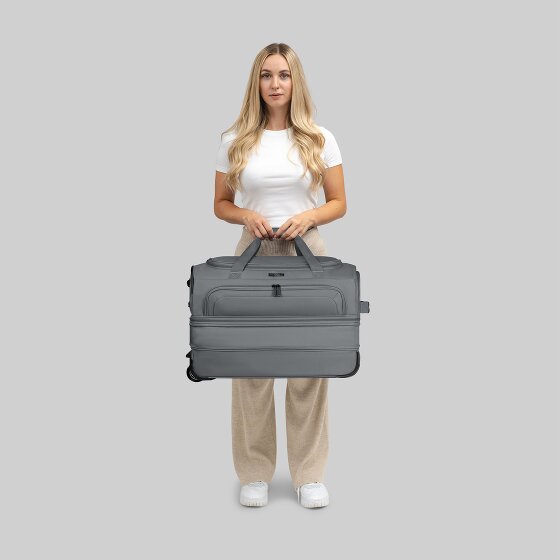 Redolz Duffle Essentials Borsa da viaggio a 2 ruote 55 cm M con patta di espansione Redolz Duffle Essentials Borsa da viaggio a 2 ruote 55 cm M con patta di espansione