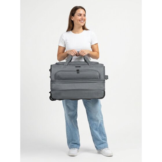 Redolz Duffle Essentials Borsa da viaggio a 2 ruote 55 cm M con patta di espansione
