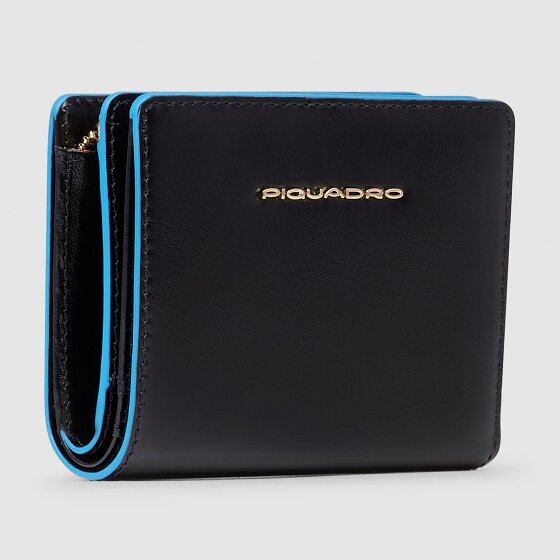 Piquadro Blue Square Portafoglio Protezione RFID Vera Pelle 11 cm