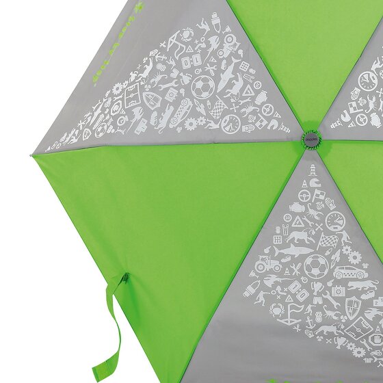 Step by Step Ombrello tascabile per bambini da 22 cm con elementi riflettenti