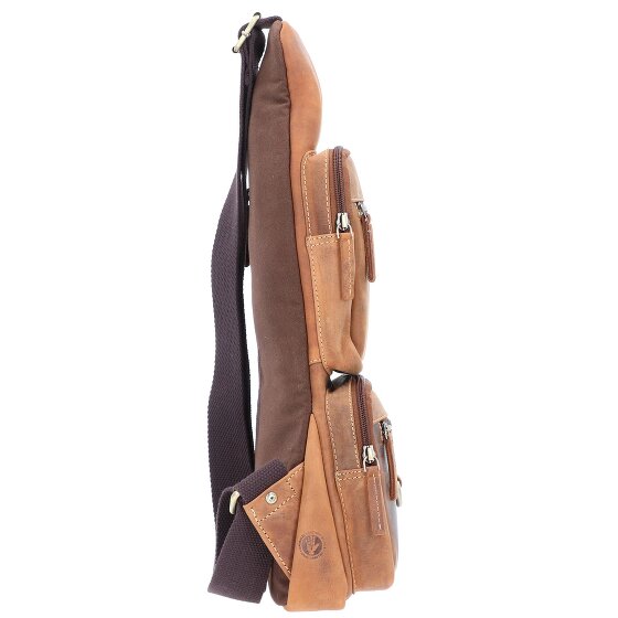 Greenburry Borsa a tracolla vintage in pelle 20 cm