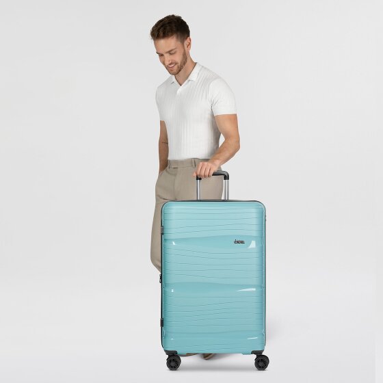 d&n Travel Line 4300-Plus 4 ruote Carrello L 76 cm con piega di espansione
