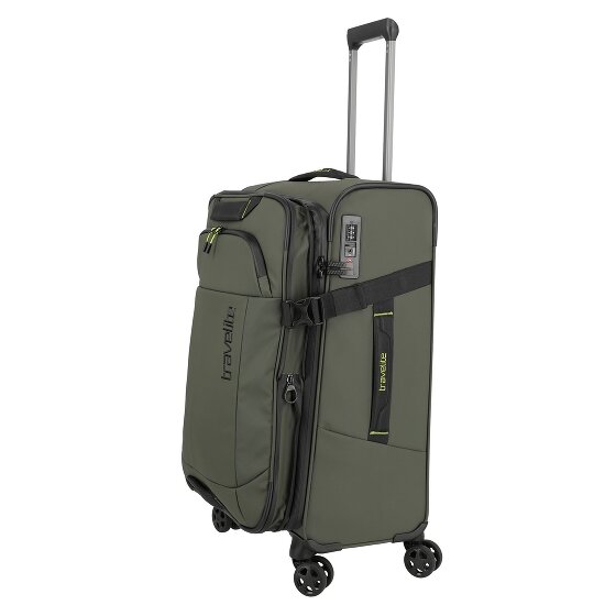 Travelite Briize 4 ruote Carrello M 67 cm con piega di espansione