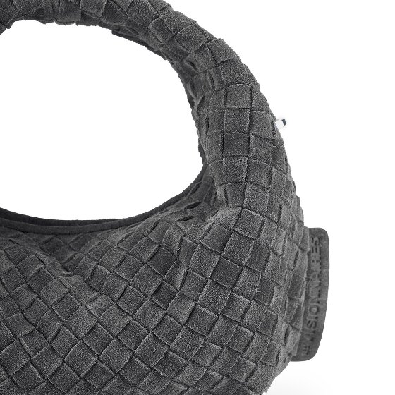 LES VISIONNAIRES Greta Micro weave Borsetta Vera Pelle 20 cm