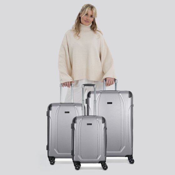 bugatti Valencia 4 ruote Set di valigie 3 pezzi