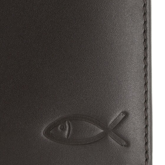 oxmox Leather Portafoglio Protezione RFID Vera Pelle 10 cm