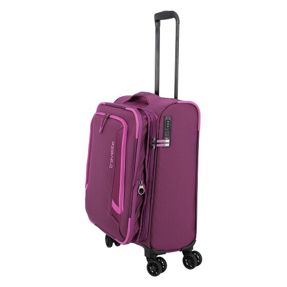 Travelite Corsiica 4 ruote Carrello della cabina S 55 cm con piega di espansione