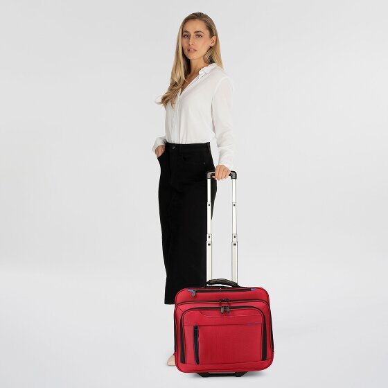 Dermata 2 ruote Trolley business 38 cm Vano porta PC