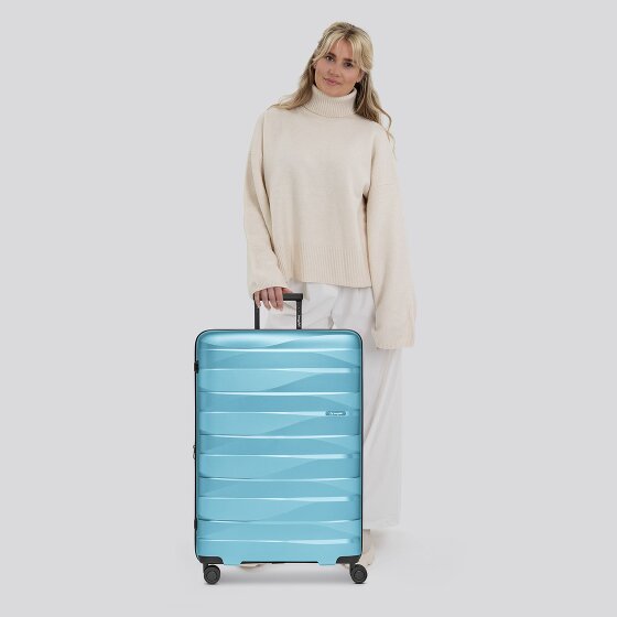 Bergpfeil Trolley da viaggio a 4 ruote L 75 cm con piega ad espansione