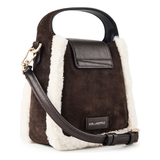 Karl Lagerfeld Signature Mini borsa a mano Vera Pelle 18 cm