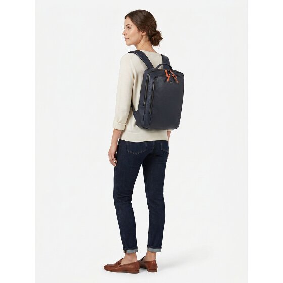 Braun Büffel Novara Zaino da lavoro Vera Pelle 40 cm Vano porta PC