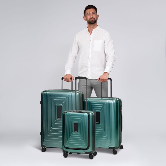 Redolz Essentials 14 4 ruote Set di valigie 3 pezzi con piega di espansione