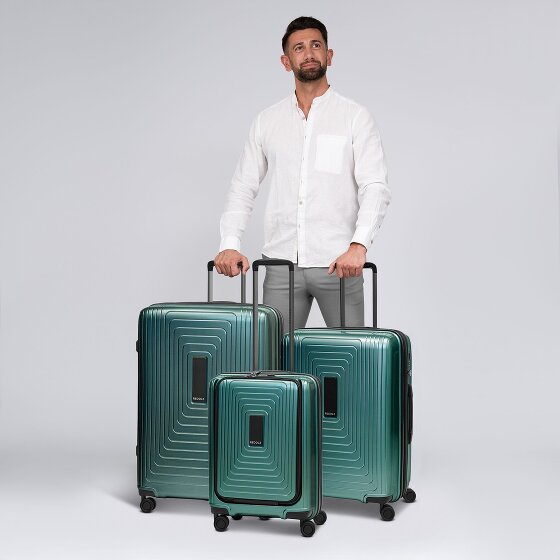 Redolz Essentials 14 4 ruote Set di valigie 3 pezzi con piega di espansione