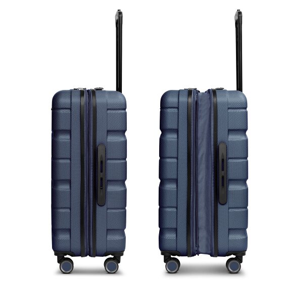 Franky Munich 4.0 Set di valigie a 4 ruote, 3 pezzi con piega elastica