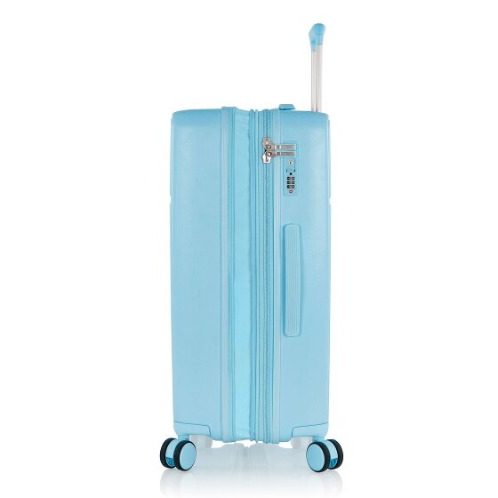 Heys Pastel 4 ruote Set di valigie 3 pezzi con piega di espansione