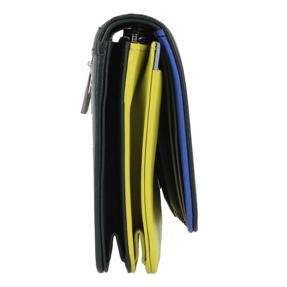 DuDu Canarie Portafoglio Protezione RFID Vera Pelle 17.5 cm