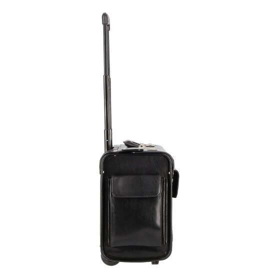 Dermata 2 ruote Carrello pilota Pelle 39 cm Scomparto per laptop