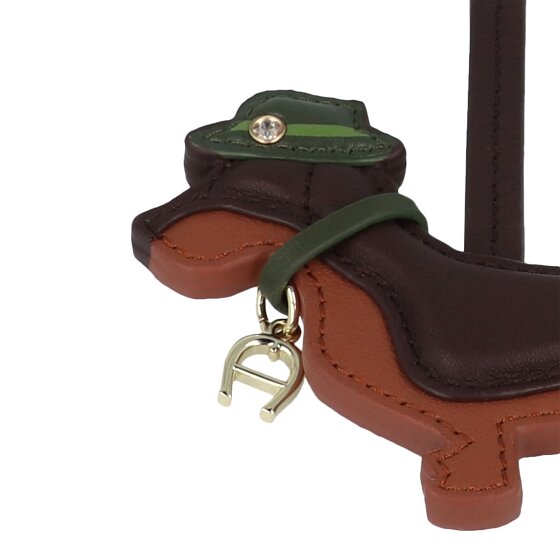 AIGNER Etichetta per borsa moda in pelle 12 cm