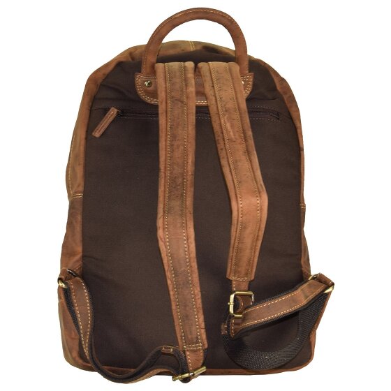 Greenburry Zaino vintage retrò in pelle 42 cm Scomparto per laptop