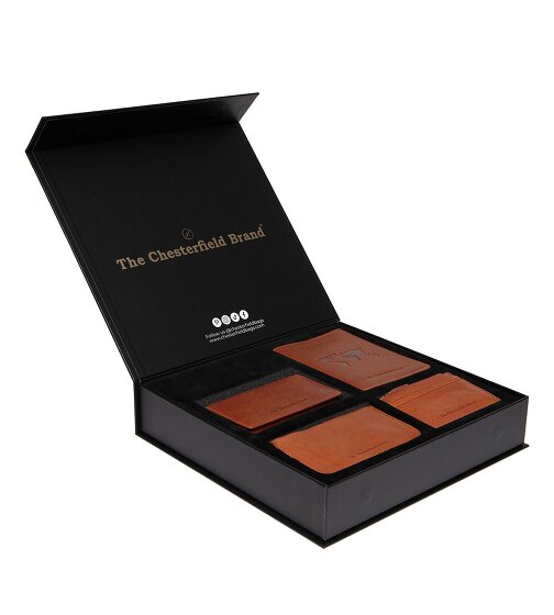 The Chesterfield Brand Portafoglio Protezione RFID Pelle 11.5 cm Scatola regalo