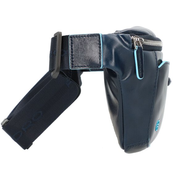 Piquadro Marsupio quadrato blu in pelle 29 cm