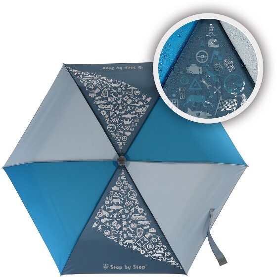 Step by Step Ombrello tascabile per bambini Magic Rain Effect 22,5 cm