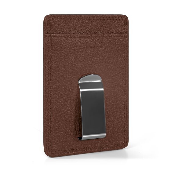 Redolz Porta carte di credito RFID in pelle Essentials da 7 cm con fermasoldi
