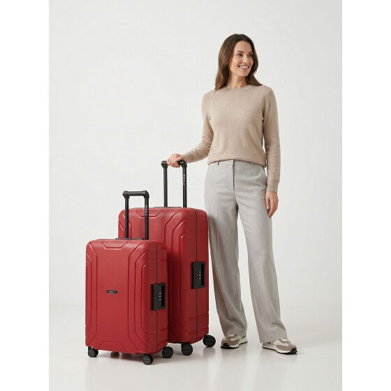 Redolz Essentials 15 Set di valigie a 4 ruote 2 pezzi con chiusura a tre punti