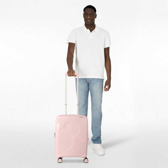 American Tourister Mickey Magic 4 ruote Carrello della cabina 55 cm con piega di espansione