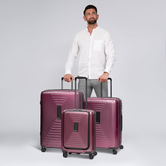 Redolz Essentials 14 4 ruote Set di valigie 3 pezzi con piega di espansione