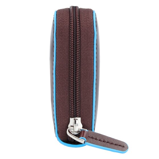 Piquadro Portafoglio quadrato blu RFID in pelle 19 cm