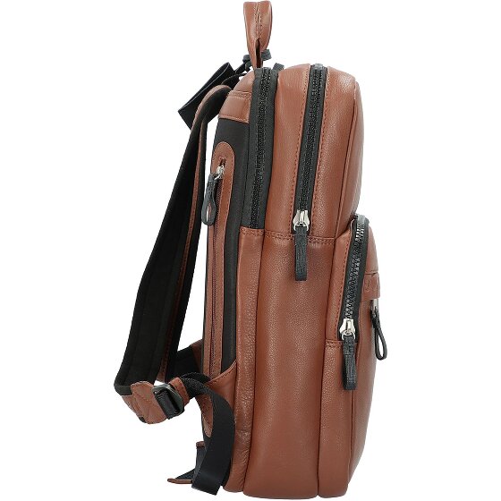 Burkely Zaino Bold Bobby in pelle 40 cm Scomparto per laptop