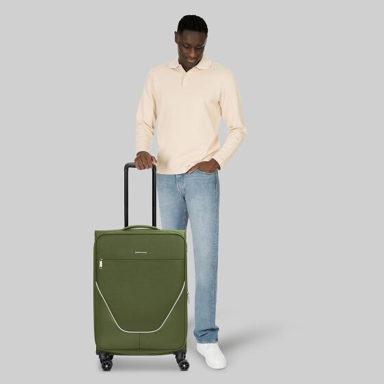 Stratic taska Trolley a 4 ruote M 65 cm con piega a espansione