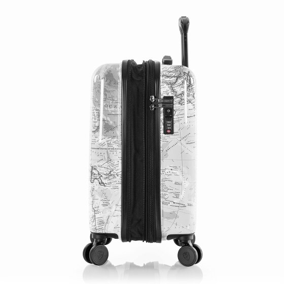 Heys Black Camo 4 ruote Carrello della cabina S 53 cm con piega di espansione