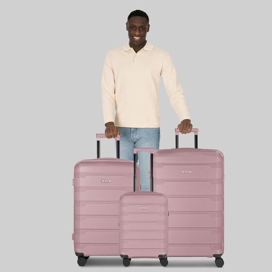 d&n South Dakota 4 ruote Set di valigie 3 pezzi con piega di espansione