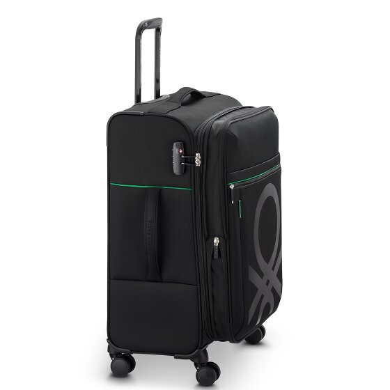 Delsey Paris x United Colors of Benetton Colour Bock Trolley a 4 ruote da 67 cm con piega elastica